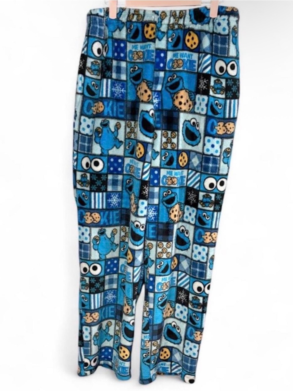 Cookie Monster pajama pants christmas design MEN'S VERSION size M 💙💙💙